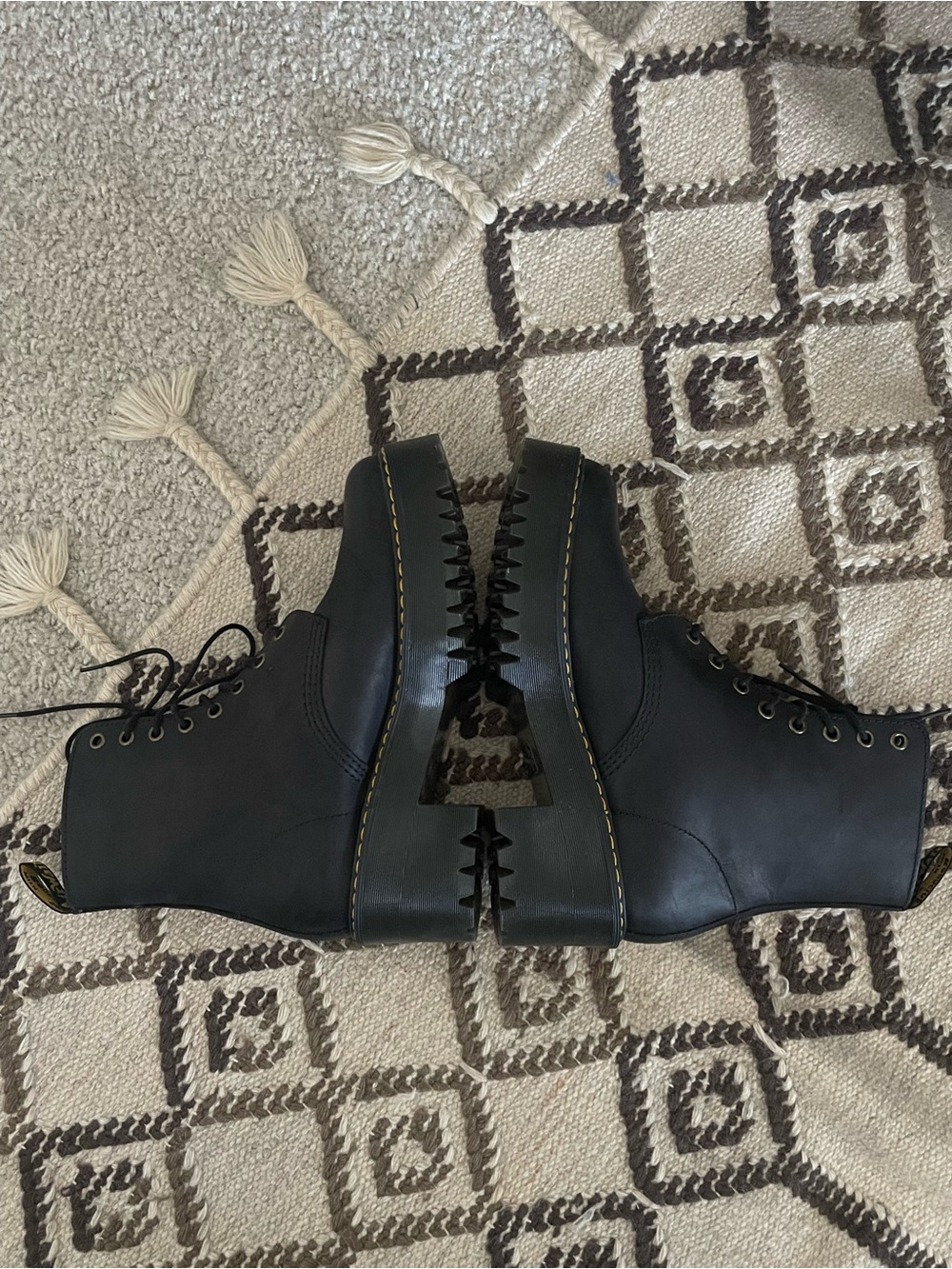Dr. Martens Shriver Hi Platform Heeled Laceup Boots - Picture 9 of 10